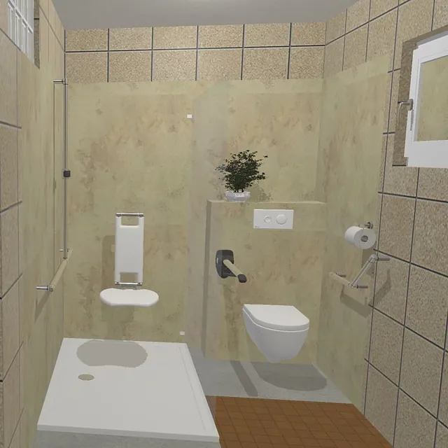 Barrierefreie Dusche